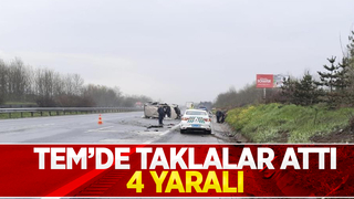 TEM'de taklalar attı: 4 yaralı