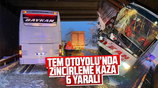 TEM'de zincirleme kaza: 6 yaralı
