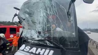 TEM'de zincirleme kaza; Çok sayıda yaralı var