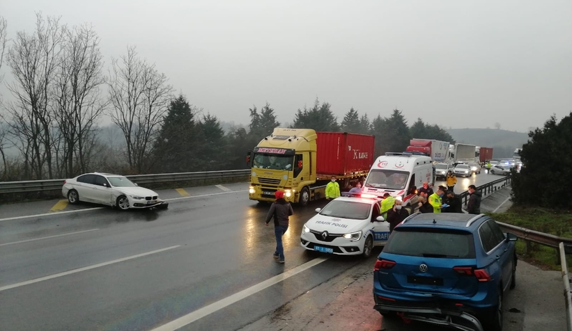 TEM otoyolu milyonluk kaza