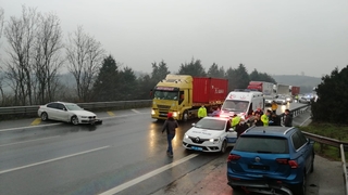 TEM otoyolu milyonluk kaza