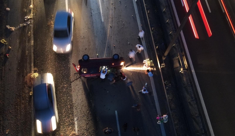 TEM Otoyolu'nda can pazarı