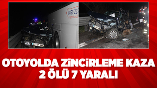 TEM Otoyolu'nda feci kaza: 2 ölü, 7 yaralı