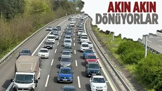 TEM Otoyolu’nda dönüş yoğunluğu