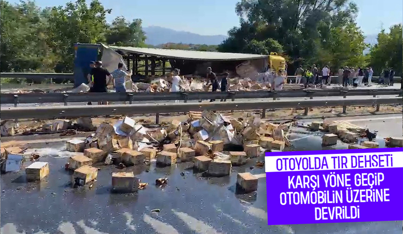 TEM Otoyolu’nda feci kaza