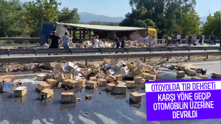 TEM Otoyolu’nda feci kaza