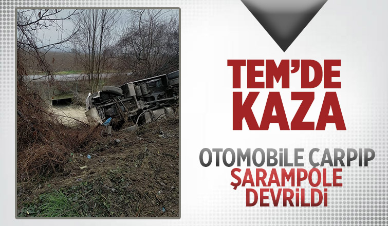 TEM Otoyolunda kaza: 2 yaralı