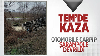 TEM Otoyolunda kaza: 2 yaralı