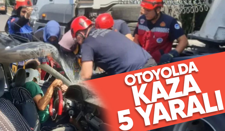 TEM Otoyolunda zincirleme kaza 5 yaralı