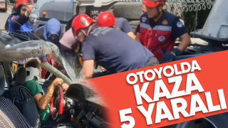 TEM Otoyolunda zincirleme kaza 5 yaralı