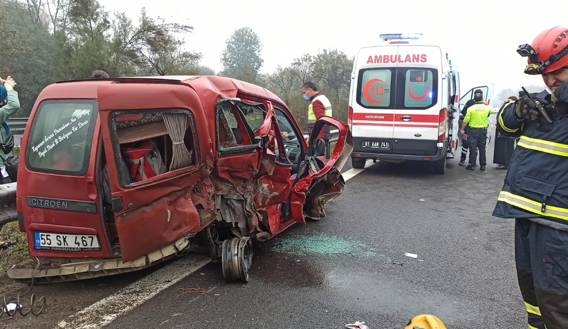 TEM’de feci kaza: 5 yaralı