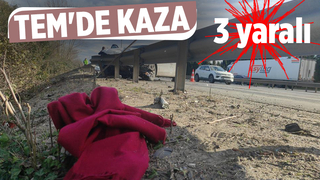 TEM’de lüks otomobil ve SUV tarzı araç çarpıştı: 3 yaralı