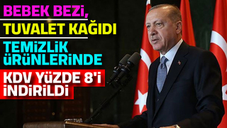 Temel ihtiyaç ürünlerinde KDV indirimi