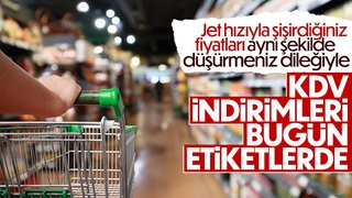 Temizlik ürünlerindeki KDV indirimi bugün başladı