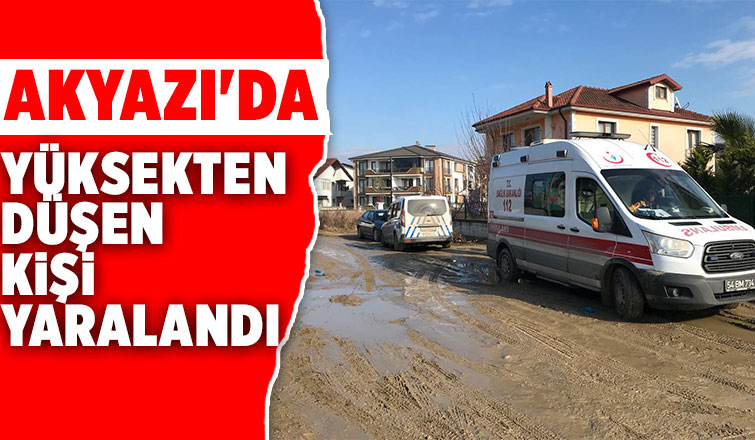 Terasta çalışırken düştü