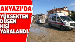 Terasta çalışırken düştü