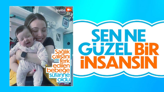 Terk edilen bebeği Acil Tıp Teknikeri emzirdi