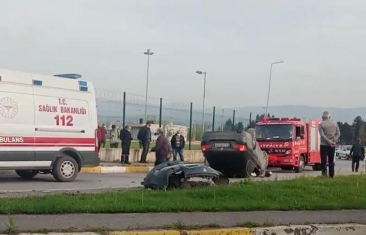 Terminal önünde feci kaza