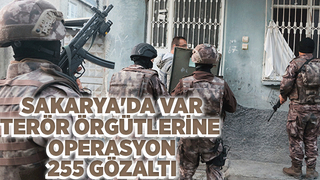 Terör örgütlerine yönelik operasyonda 255 şüpheli yakalandı