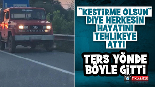 Ters yönde böyle gitti
