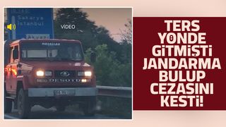 Ters yönde giden sürücü cezadan kurtulamadı