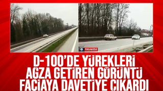 Ters yöne giren sürücü faciaya davetiye çıkardı