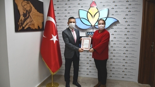 Teşekkür belgesi verildi