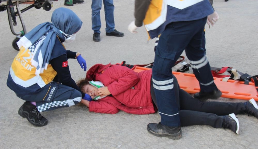 Test sürüşü yaparken yayaya çarptı