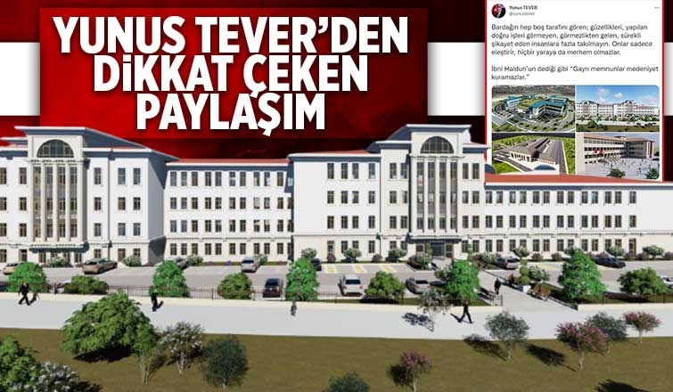 Tever'den dikkat çeken paylaşım