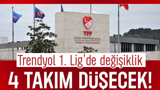 TFF'den ligde değişiklik kararı