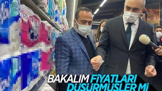 Ticaret Bakanlığı ekipleri, marketlerde denetim yaptı