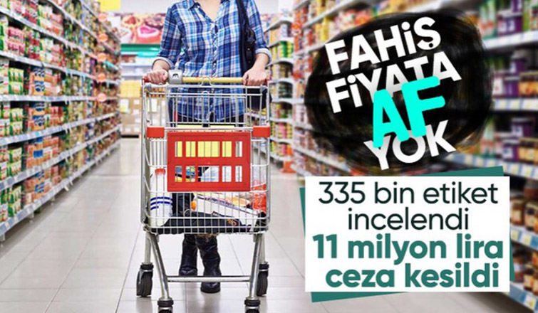 Ticaret Bakanlığı fahiş fiyata geçit vermiyor! 11 milyon 244 bin 727 lira idari para cezası