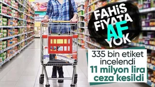 Ticaret Bakanlığı fahiş fiyata geçit vermiyor! 11 milyon 244 bin 727 lira idari para cezası