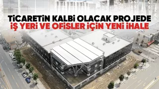 Ticaret Merkezinde iş yeri ve ofisler ihale ile satılacak