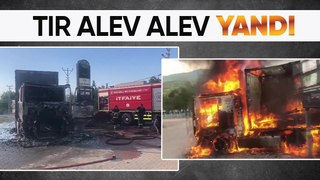Tır Alev Topuna Döndü