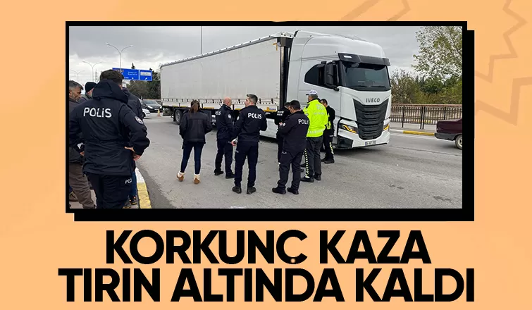 Tır kadını ezdi. 