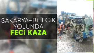 Tır kaza yaptı, sürücüsü yaralandı