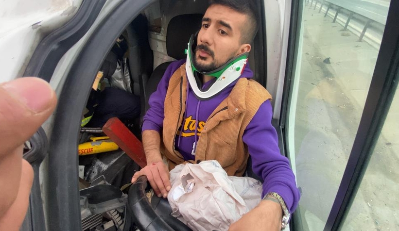 Tıra arkadan çarpan panelvanda can pazarı