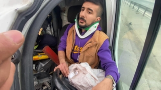 Tıra arkadan çarpan panelvanda can pazarı