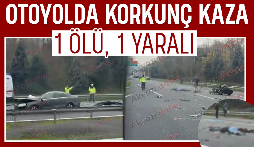Tıra çarpan otomobil parçalandı: 1 ölü, 1 yaralı