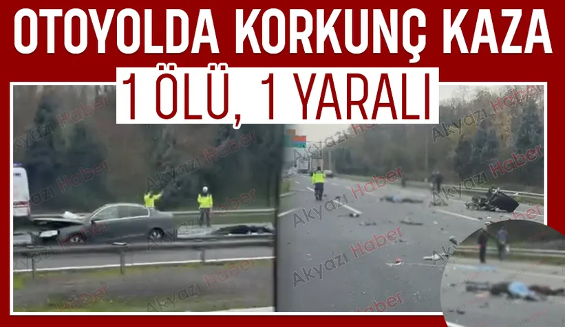 Tıra çarpan otomobil parçalandı: 1 ölü, 1 yaralı