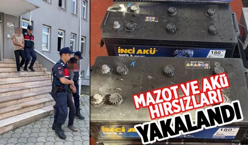 Tırdan 60 litre mazot ve akü çaldılar