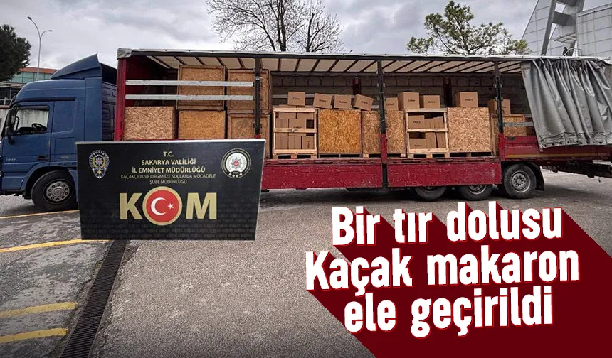 Tırdan milyonlarca kaçak makaron çıktı