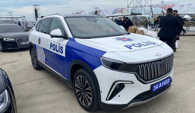 Togg polis aracı oldu