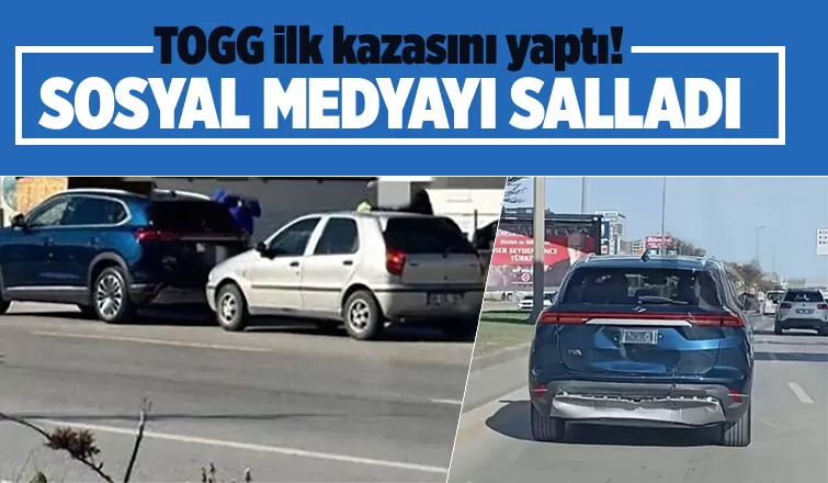 Togg'un ilk kazası