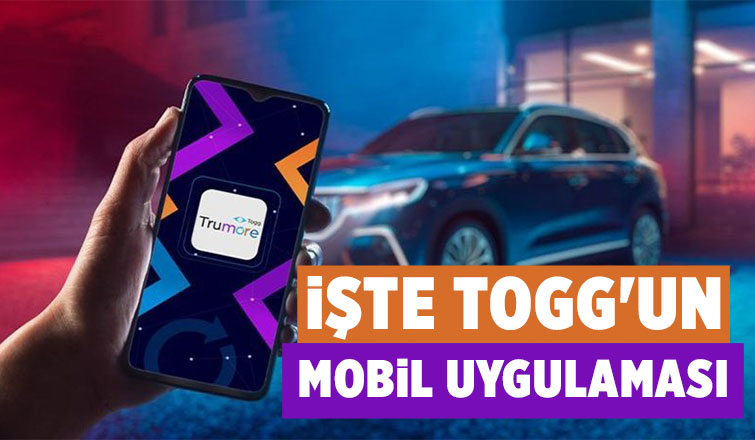 Togg'un mobil uygulaması Trumore tanıtıldı