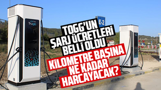 Togg'un şarj ücretleri belli oldu