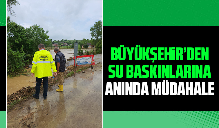 Tokmaklıdere'de araziler sular altında kaldı