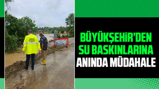 Tokmaklıdere'de araziler sular altında kaldı