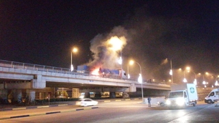 Topça Üst Geçidinde korku dolu anlar